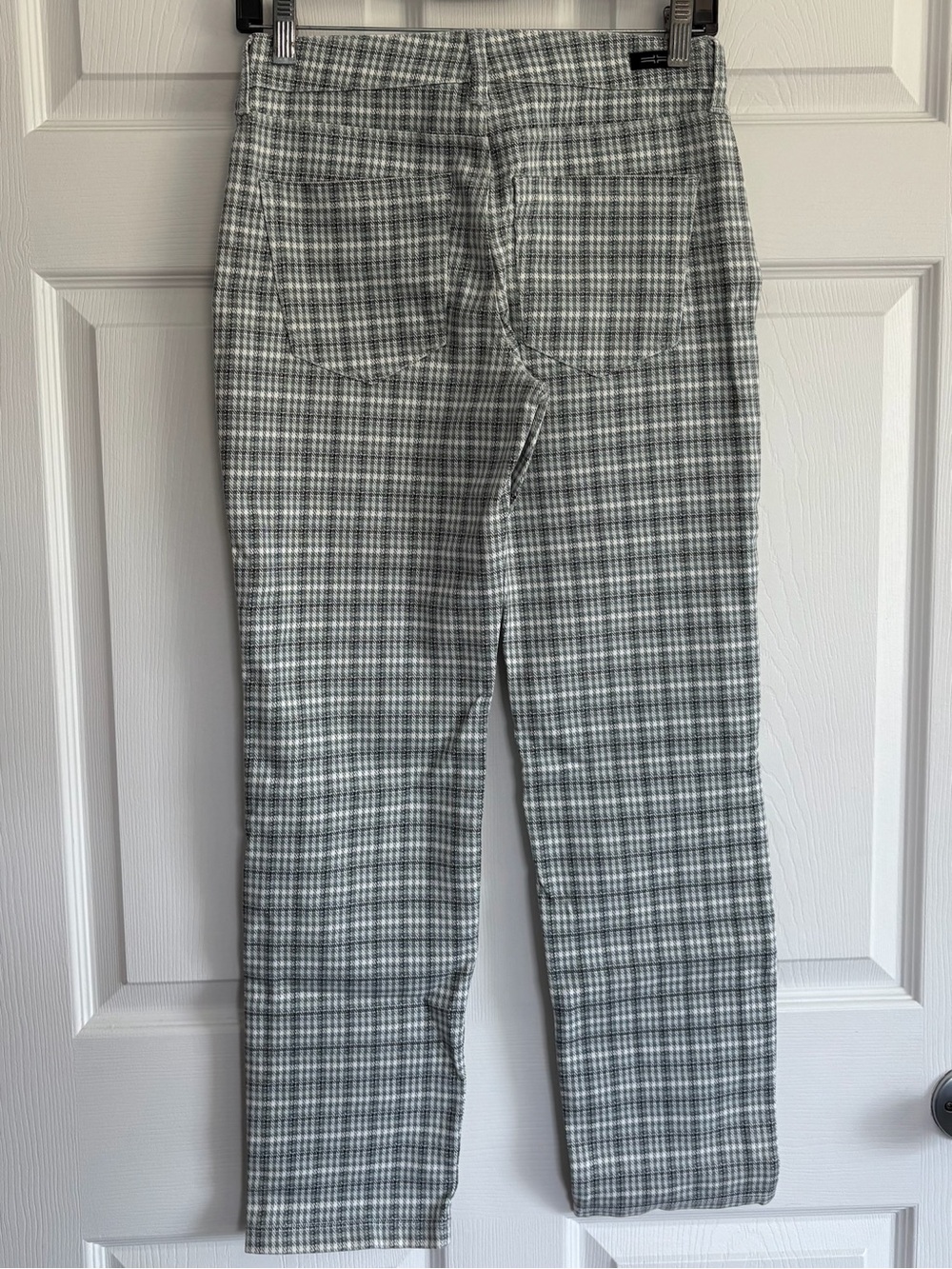 Liverpool Green Plaid women’s Pants - Classic Straight Fit